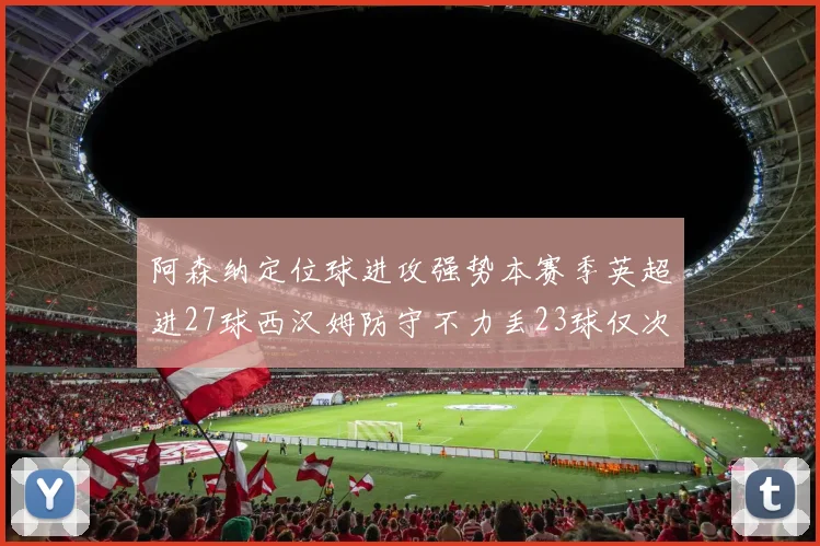阿森纳定位球进攻强势本赛季英超进27球西汉姆防守不力丢23球仅次于伯恩茅斯